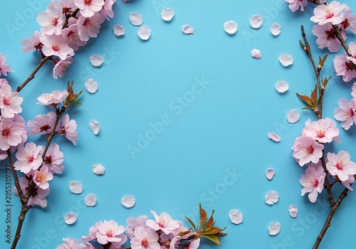 Pastel Bloom Frame: Spring's Gentle Embrace