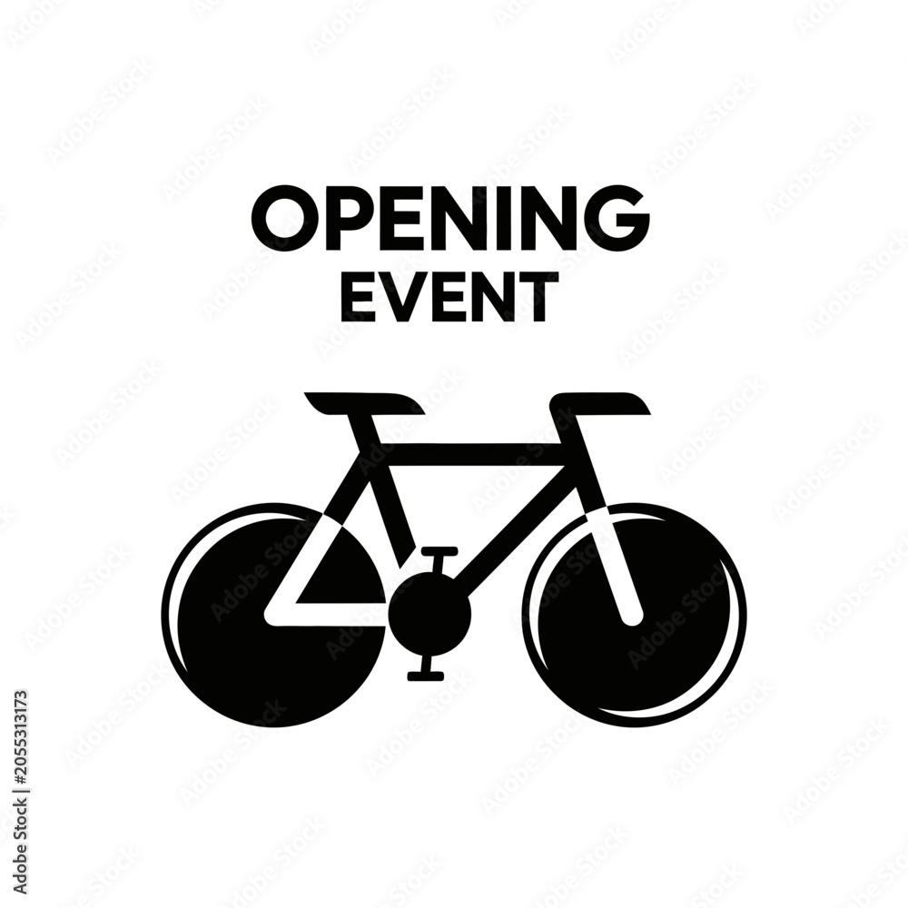 Fototapeta premium Exciting Grand Opening Event Of A New Bicycle Shop Welcoming All Cyclists