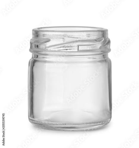Small empty glass jar