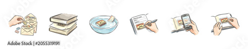 Obraz na plátne Collecting and preserving vintage postage stamps for philately hobbyists