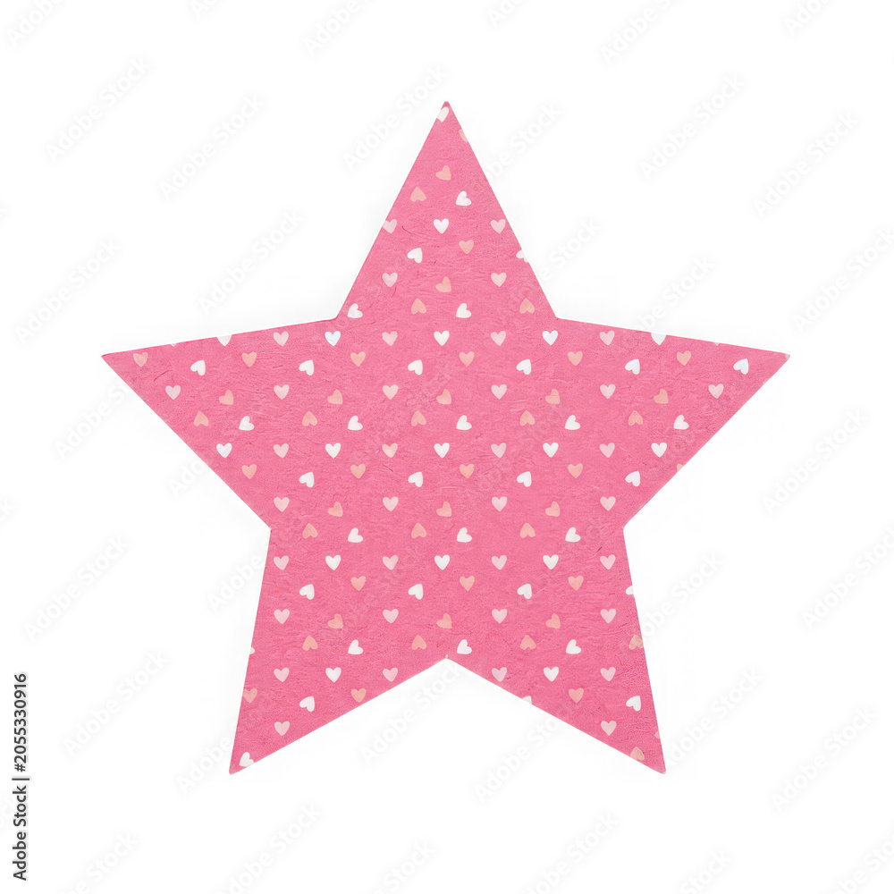 Fototapeta premium Decorative pink star