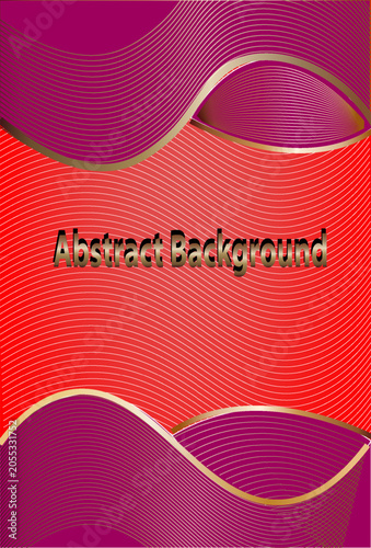 Abstract Wavy Line Background Design.