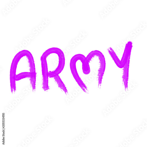 Obraz na plátně Army words of bts