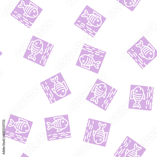 Obraz na plátně environment harm glyph vector seamless pattern