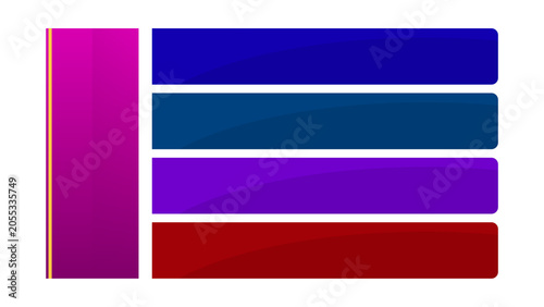 News broadcast graphic infographic template on transparent background