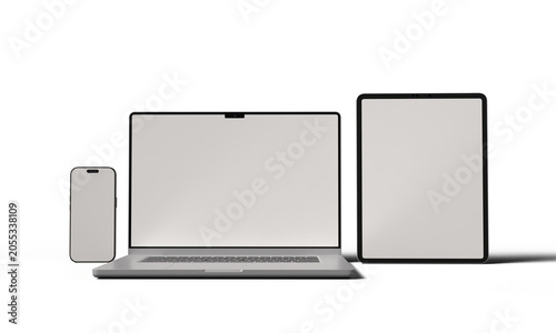 smartphone mobile notebook tablet white isolated color mockup empty blank object technology screen computer business promotion presentation product advertisement sale desktop laptop mockup monitor 