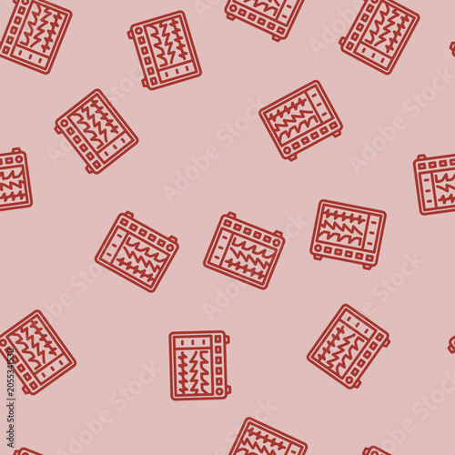 heart rate monitor cardiology line seamless pattern heart rate monitor cardiology thin line illustration