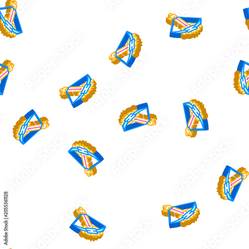 Quadro su tela ballista crossbow isometric seamless pattern