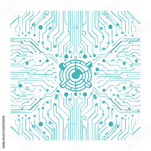 Abstract Circuit Board Pattern