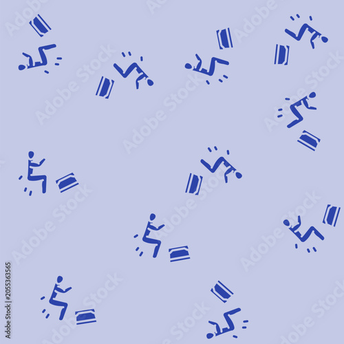 Foto dumbbell kickbacks fitness exercise arm glyph vector seamless pattern