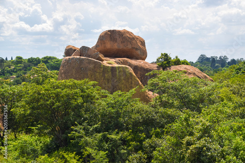 Natural balancing rocks in Africa
