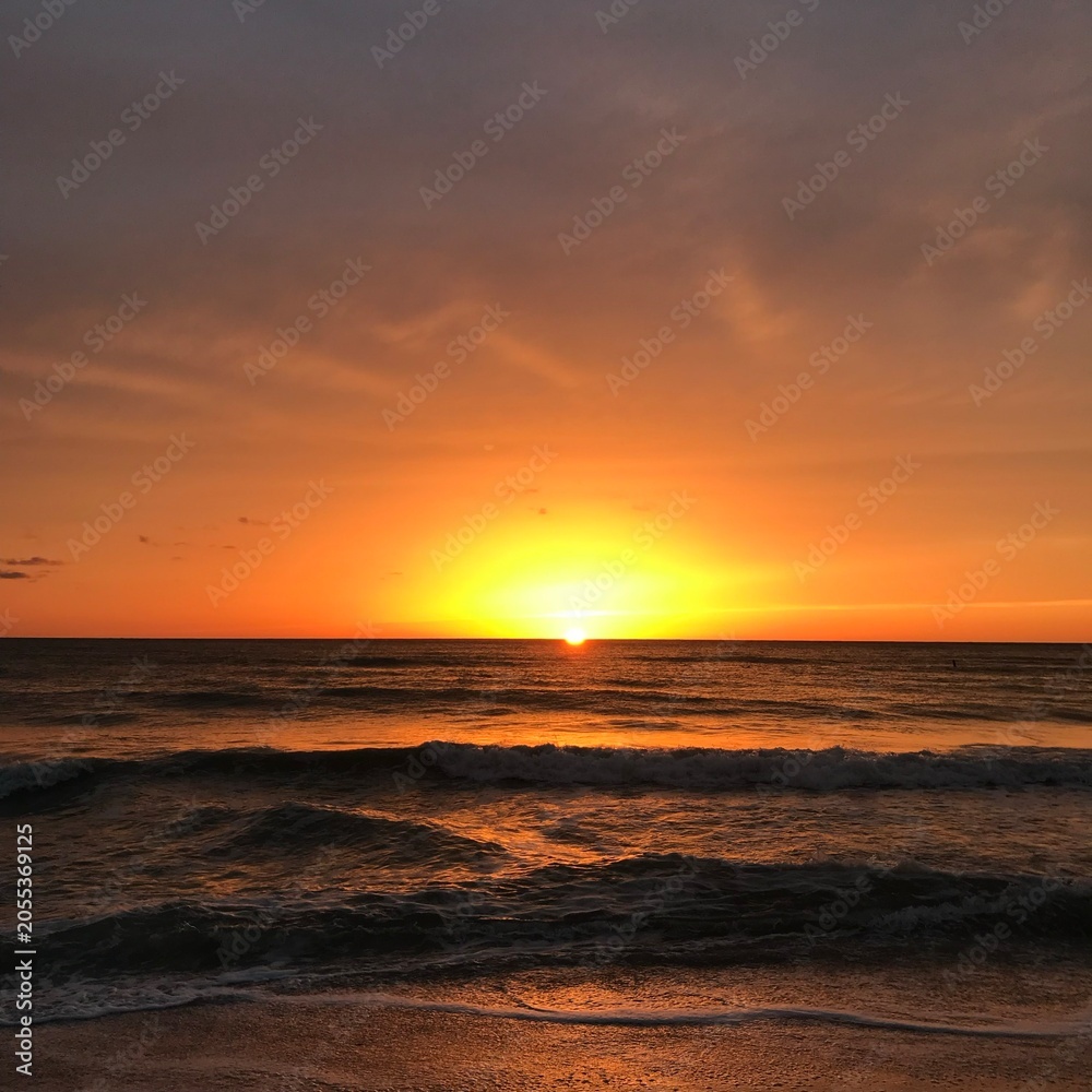 Obraz premium sunset on the beach