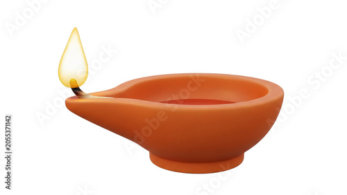 Small orange candle with lit candle in the middle candle on black.