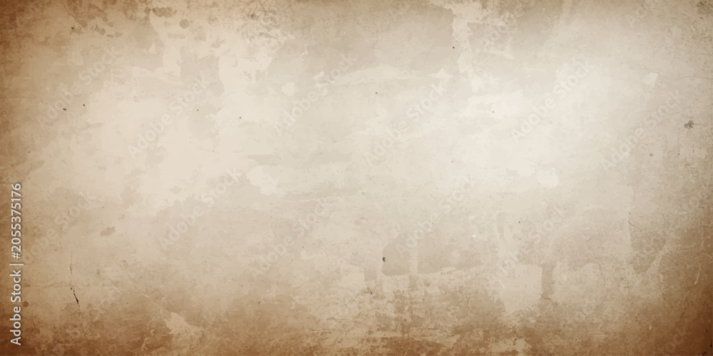 Fototapeta premium Old Grunge Paper Texture Background with Vintage Aged Parchment Brown Antique Dirty Blank Page Design