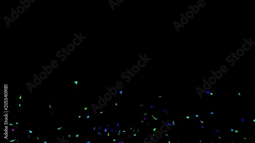 Birthday party and anniversary celebration overlay motion design element.