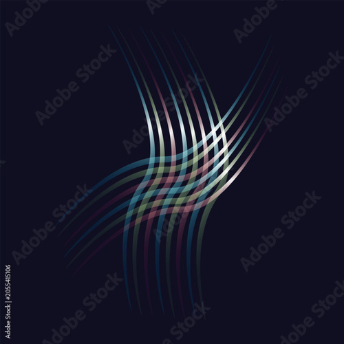 Abstract Digital Wave Lines Background
