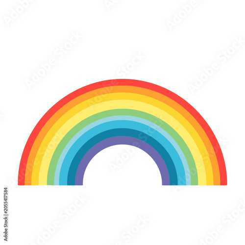 Colorful Rainbow Flat Design