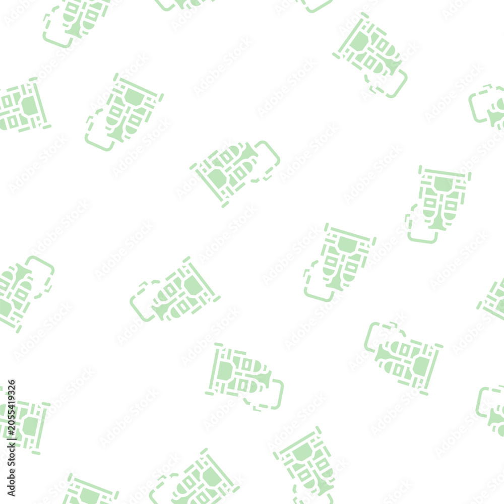 Fototapeta premium gas welding glyph vector seamless pattern. gas welding signthin illustration