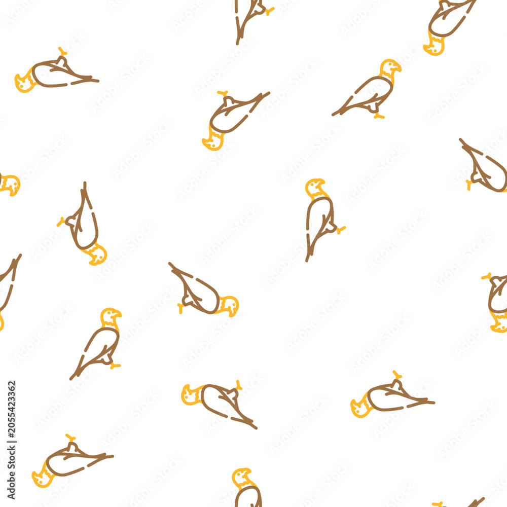Fototapeta premium eagle bird vector seamless pattern eagle bird sign illustration
