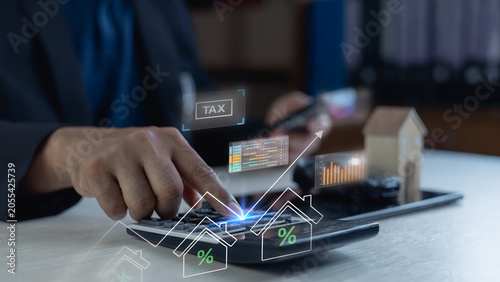 Bilde på lerret gst vat tax taxes finance accounting accountant business payment