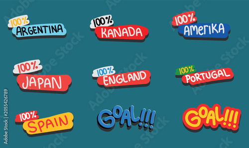 Fotografía country Supporter Sticker Collection