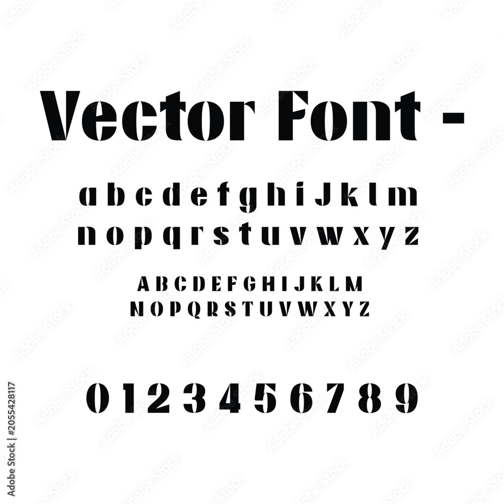 Fototapeta premium Military Style Stencil Typography Letters Vector Alphabet