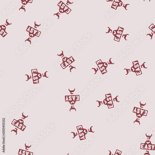 Bild auf Leinwand easy installation glyph vector seamless pattern