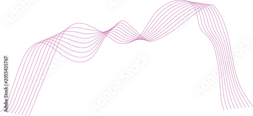 Breast Cancer Awareness Pink Ribbon on White Background Vector Illustration