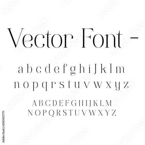 Modern Luxury Alphabet Vector Typography Letters