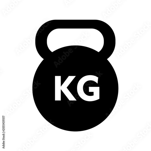 Kettlebell Icon Silhouette Vector Image