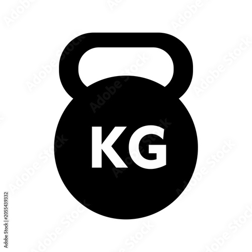 Kettlebell Icon Silhouette Flat Image