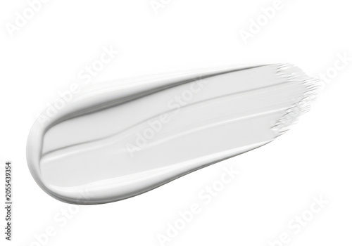 Stainless steel knife set isolated on white surface