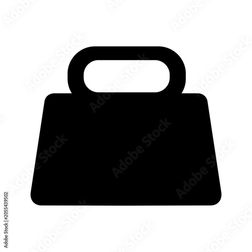Kettlebell Icon Silhouette Flat Image
