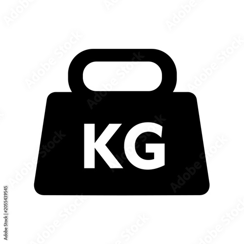 Kettlebell Icon Silhouette Vector Image