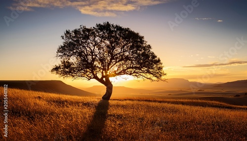 Tree At Sunset