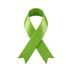 Green awareness ribbon symbol