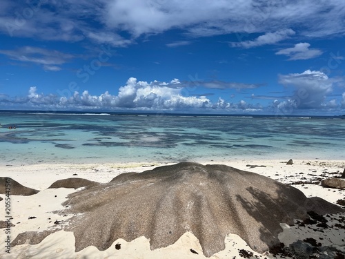 Фотография The beautiful Anse Source d'Argent beach on La Digue Island in the Seychelles