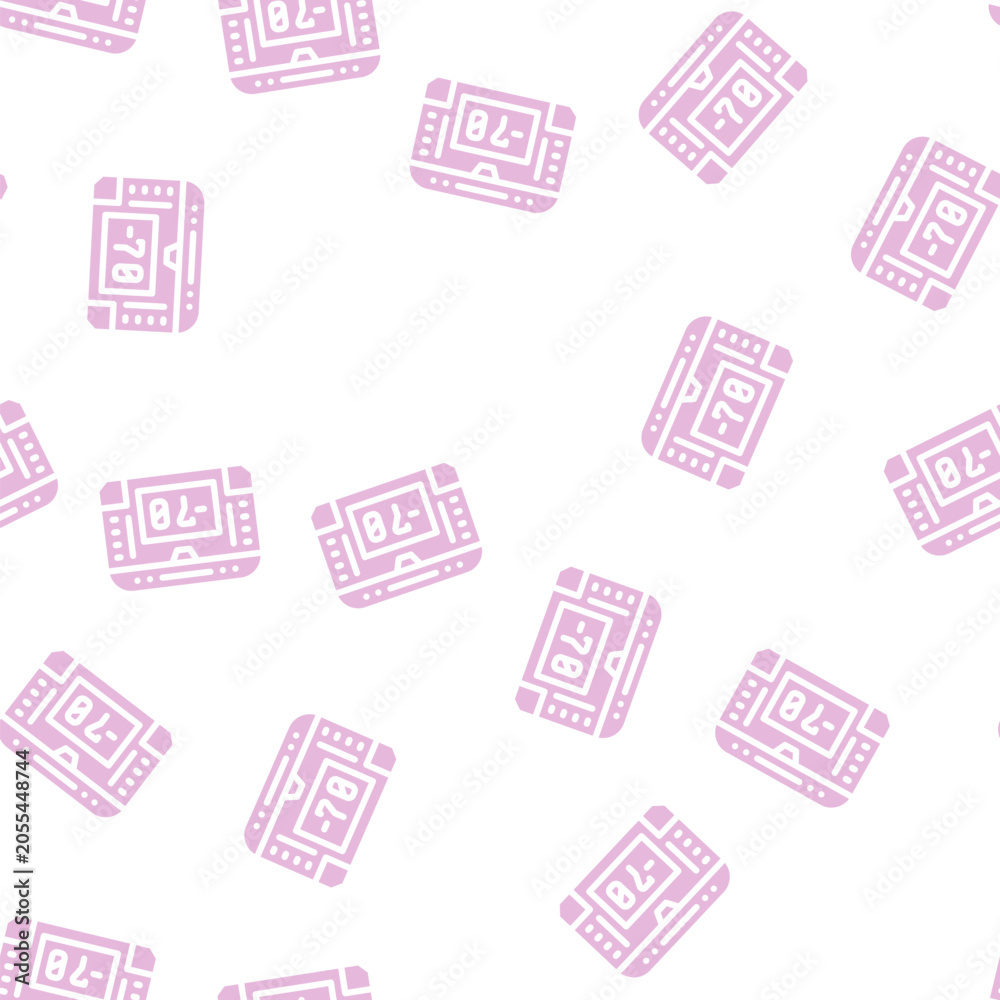 Fototapeta premium fridge laboratory professional equipment glyph vector seamless pattern. fridge laboratory professional equipment signthin illustration