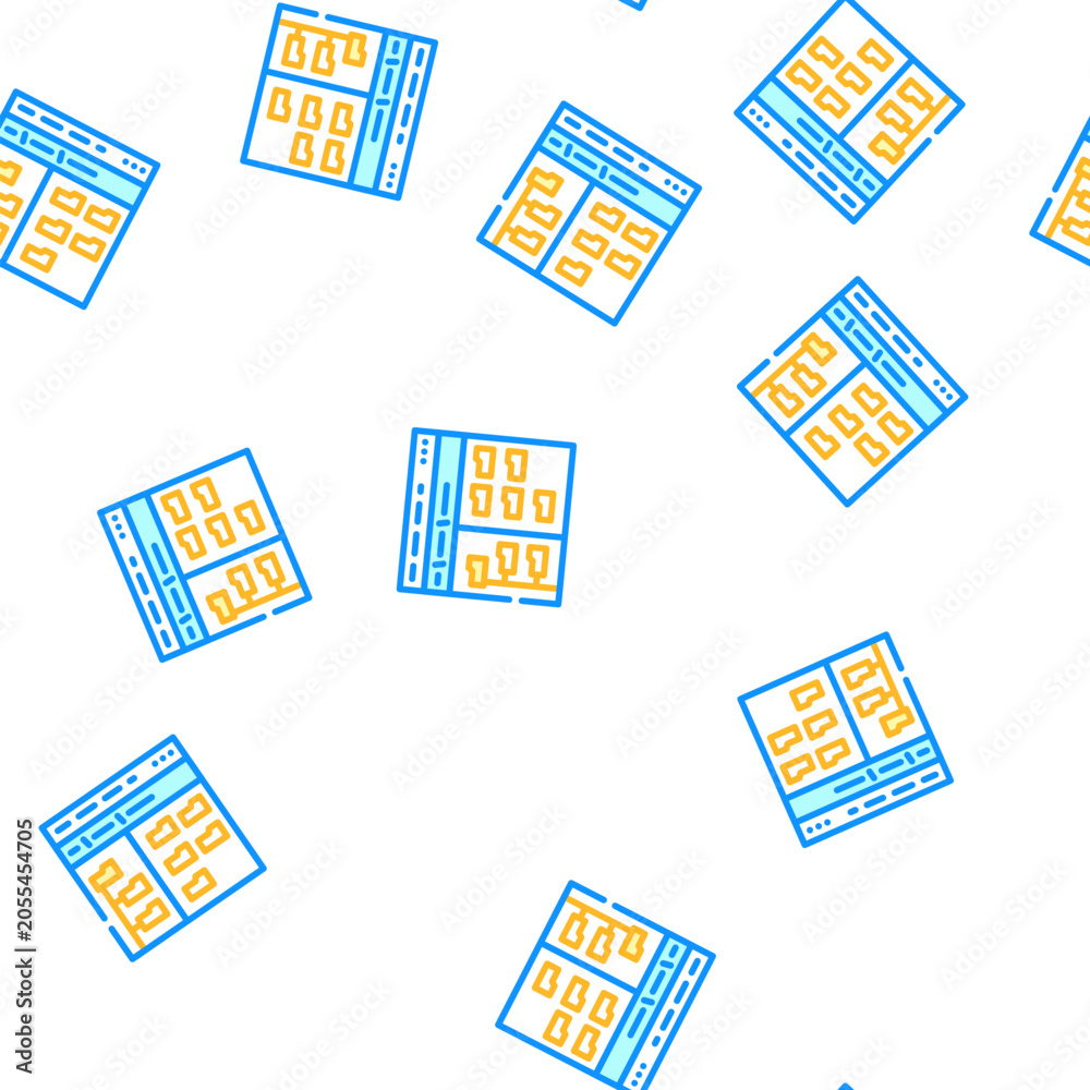 Fototapeta premium directory folder vector seamless pattern directory folder sign illustration