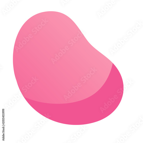 Pink flat circle icon isolated