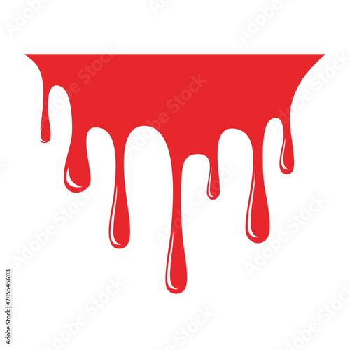 Red lips icon flat design