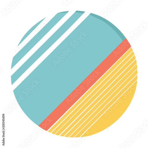 Retro Geometric Circle Design