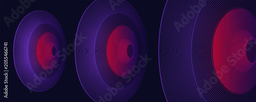 Vászonkép Wifi wave light effect