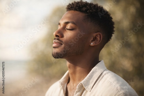 Serene outdoor peaceful moment captured.