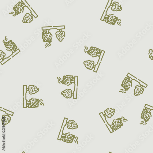 Принти на полотні firebreak line wildfire disaster line seamless pattern firebreak line wildfire d