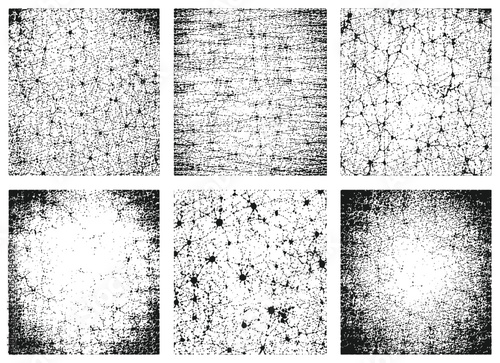 Vintage T Shirt Distress Texture Pack Vector EPS, Dense Print Wear, Screen Print Fade, Cracked Ink Texture, Distressed Corners, Ink Splatter, Heavy Center Erosion Collection