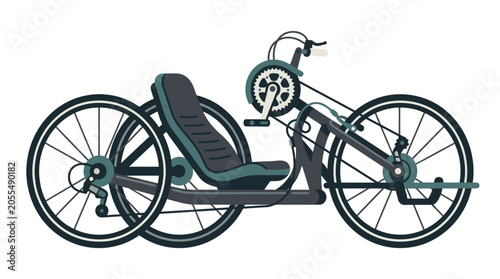 Recumbent Trike Bicycle Design Closeup.