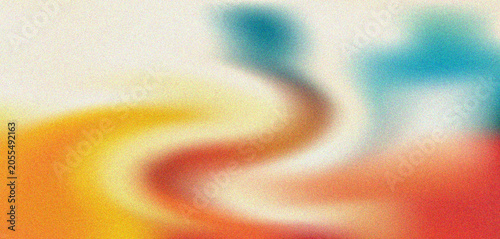 Obraz na plátne Colorful abstract swirl on white background