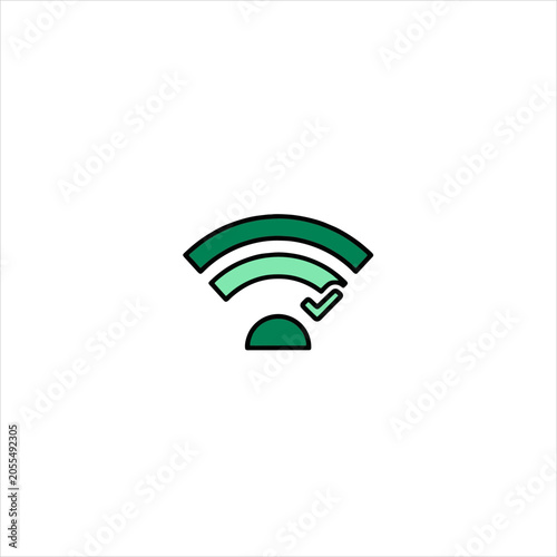 Verified Wireless Connection Indicator Confirming Network Availability