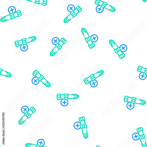 Bild auf Leinwand phillips head screwdriver bit vector seamless pattern phillips head screwdriver